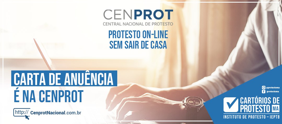 Carta De AnuÊncia JÁ Pode Ser Emitida Via Cenprot 0202